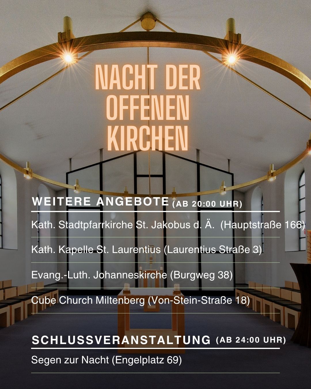 Nacht der offenen Kirchen